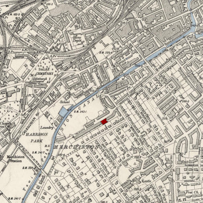 Personalised Old Map of Stoke-on-Trent