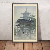 Zensetsu Temple in Sanshu by Hasui Kawase, 1937