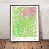 Old Map of Durham, North Carolina by USGS, 1973 – Research Triangle Park & Duke Forest