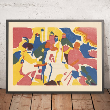 A framed image of 
