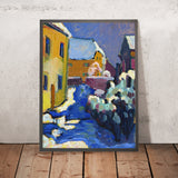 Cemetery and Rectory in Kochel by Wassily Kandinsky, 1909
