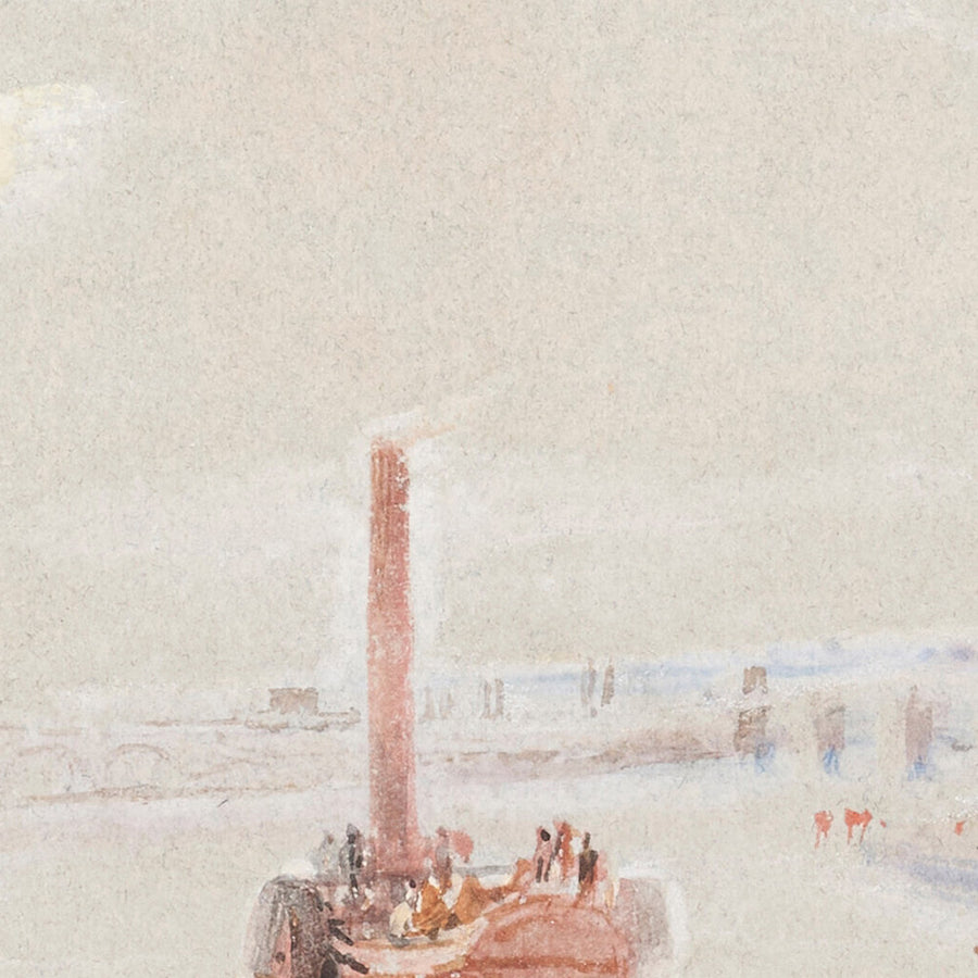 La confluenza della Senna e della Marna a Charenton, Francia di Turner, 1835 