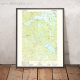 Map of Meredith, New Hampshire by USGS, 1987 – Lake Winnipesaukee, Squam Lake & Holderness