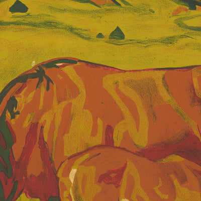 Swiss Jura Travel Poster: Chemin de fer – Saignelégier – La Chaux-de-Fonds by Charles l’Eplattenier, 1932