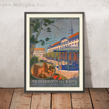 A framed image of 