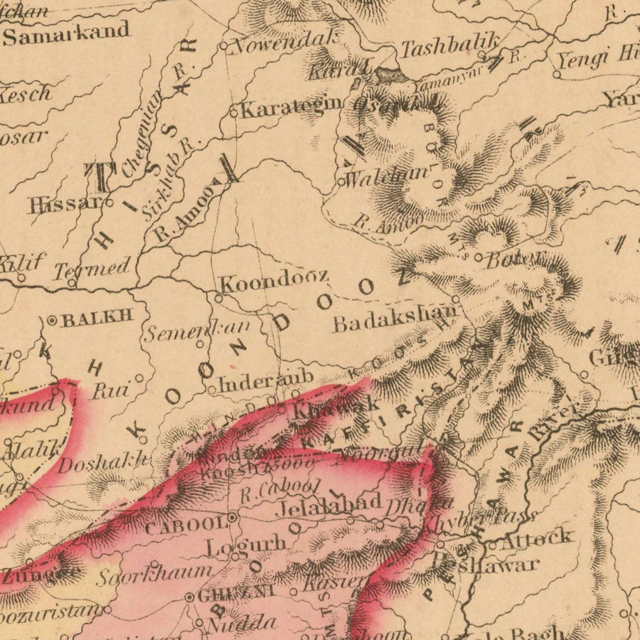 Mappa antica della Persia e dell&