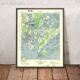 Old Map of Beaufort, South Carolina by USGS, 1944 – Port Royal, Hilton Head & Fort Fremont