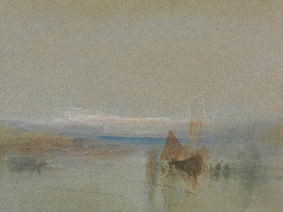 Fishing Boats Becalmed off le Havre by Turner, 1800