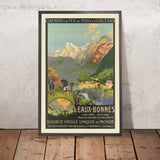 Eaux-Bonnes, Pyrenees Travel Poster by Julien Lacaze, 1910