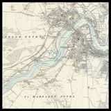 Carte ancienne personnalisée de Rochester 