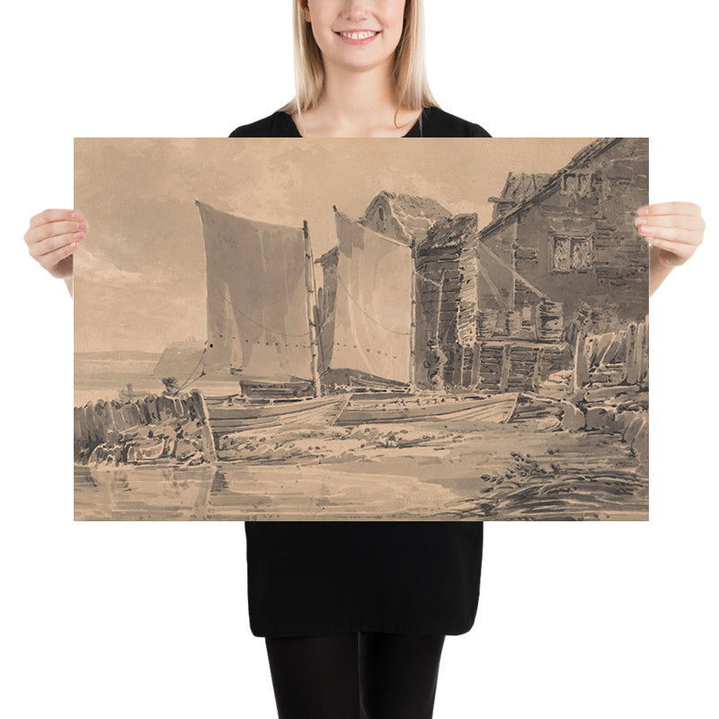 Fisherman’s Cottage, Dover by Turner, 1790