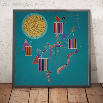 A framed image of 