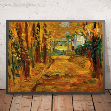 A framed image of 