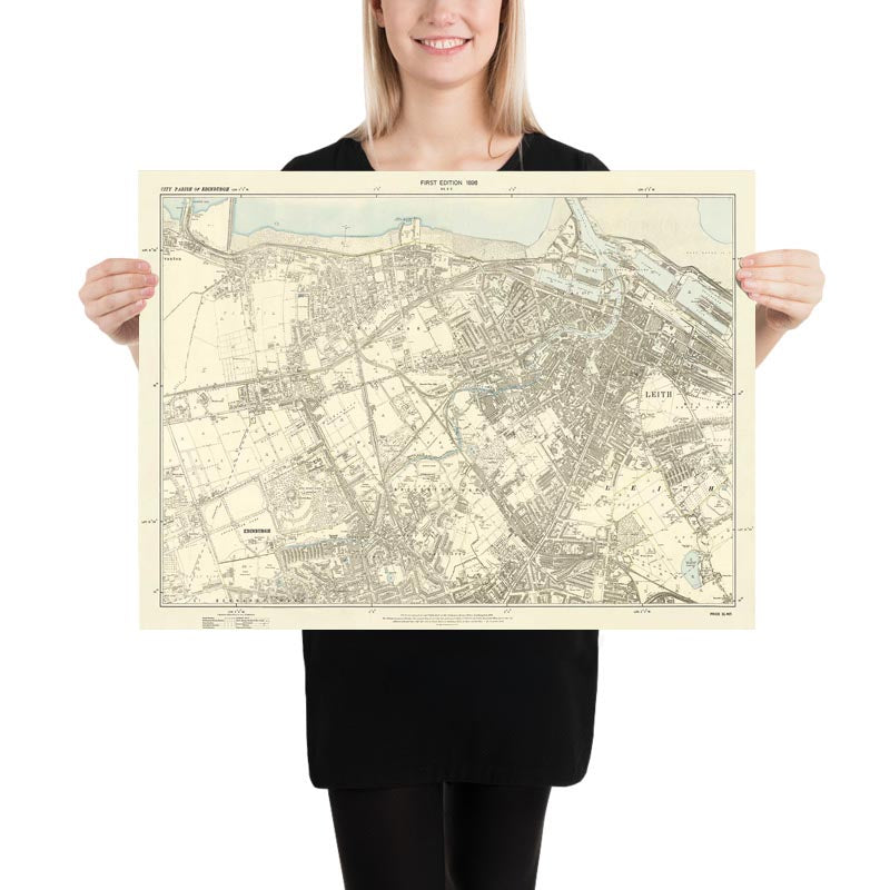 Personalised Old Map of Linlithgow