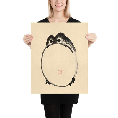 Disappointed Frog by Ike no Taiga, 1775