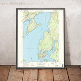 Old Map of Castine, Maine, 1973 by USGS – Penobscot Bay, Brooksville & Verona Island