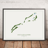 Golf Club Claviere: Modern Golf Course Map