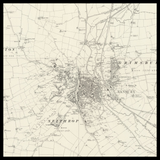 Mapa antiguo personalizado de Banbury 