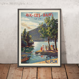Affiche de voyage d'Aix-les-Bains : Aix-les-Bains par François Cachoud 