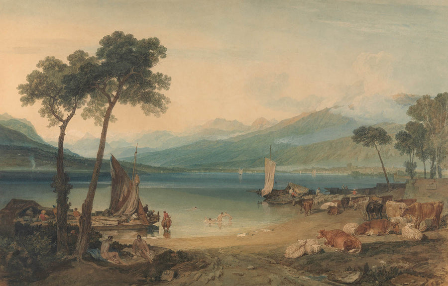 Lago di Ginevra e Monte Bianco di Turner, 1802 