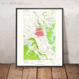 Old Map of Kalispell, Montana by USGS, 1962 – Flathead Lake & Whitefish Lake