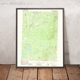 Map of Peterborough, New Hampshire by USGS, 1987 – Mount Monadnock & Nubanusit Lake