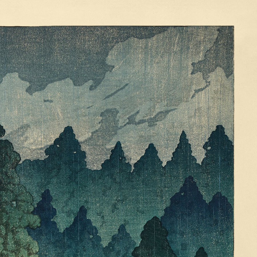 Futatsu Hall a Nikko di Hasui Kawase 1935 