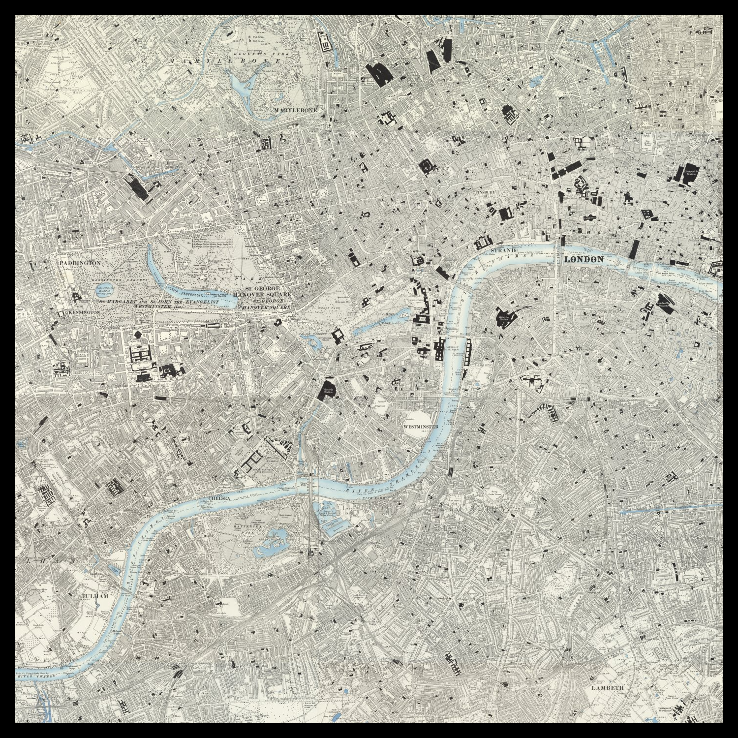 Personalised Old Map of Westminster – The Unique Maps Co.
