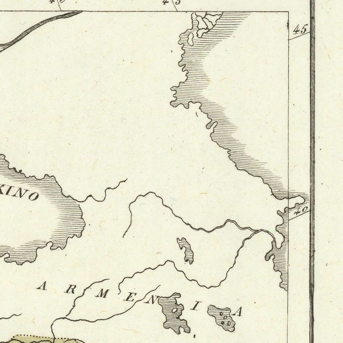 Ancienne carte des croisades par Marmocchi, 1838 : itinéraires, Jérusalem, Antioche, Constantinople, Hongrie