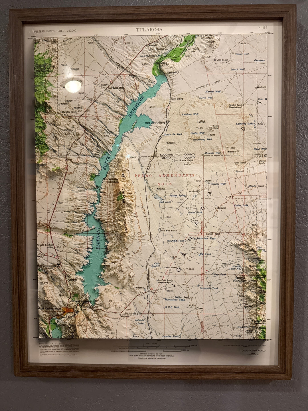Topographic Map Frame Personalized 3D US Topographical Map - Make Your Own Shaded USGS Relie ...