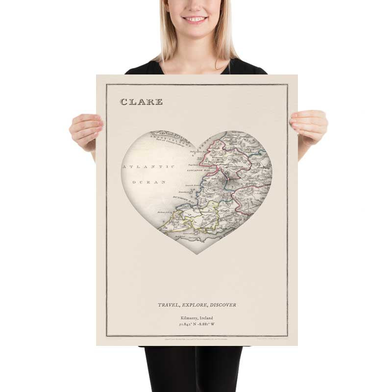 Mappa a Forma di Cuore: Regalo di Mappa Personalizzata Antica o Moderna 