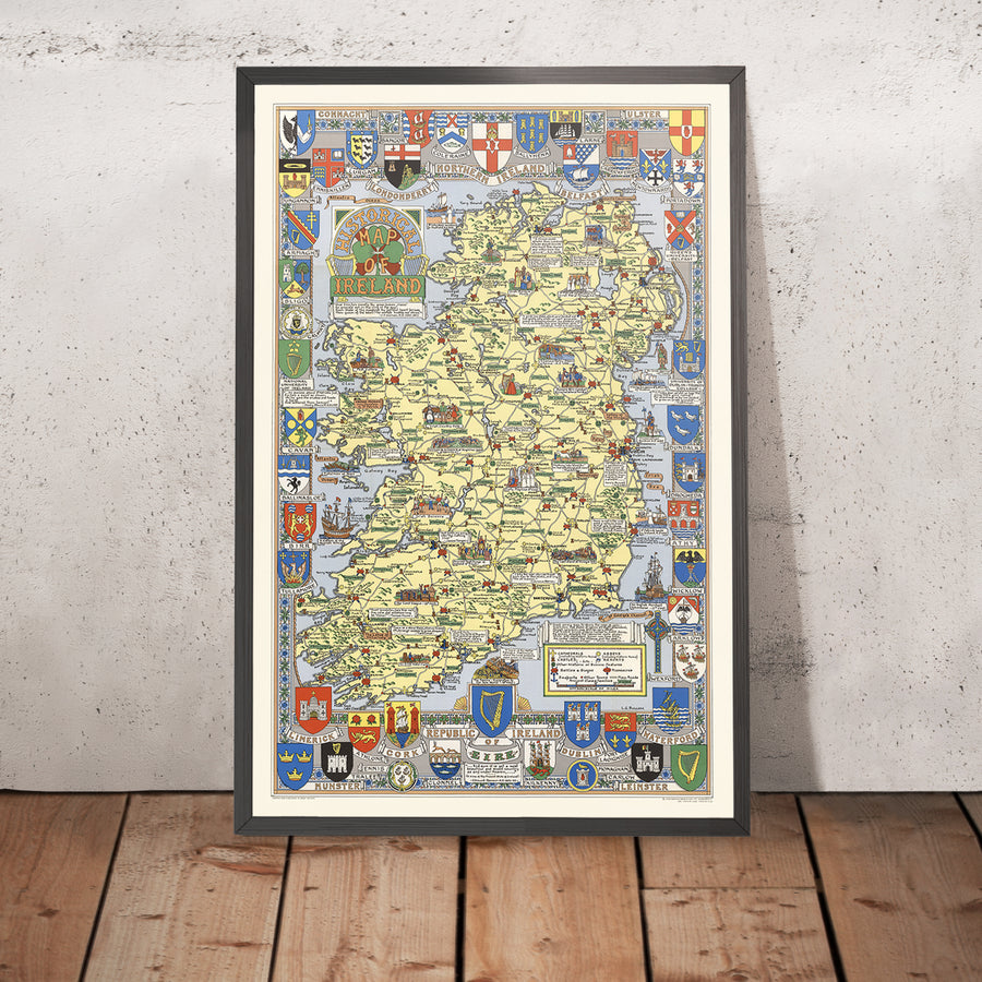 Vecchia mappa pittorica dell&