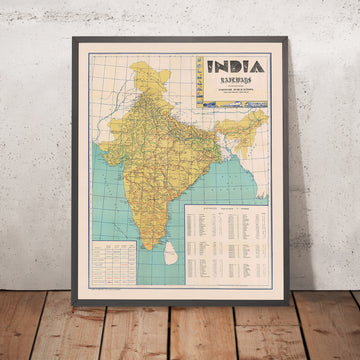Old Map of India&