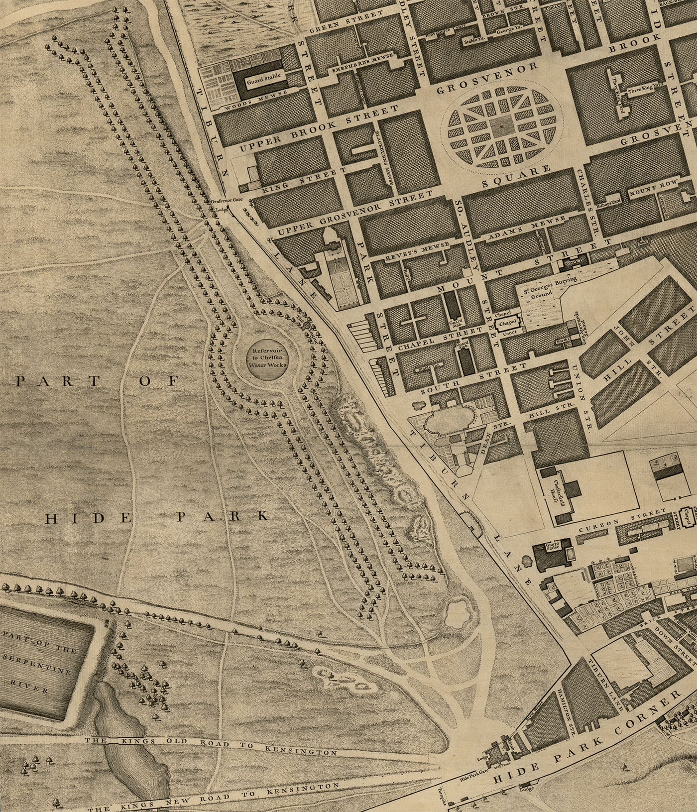 Complete Large Map of London in 1746 by John Rocque – The Unique Maps Co.
