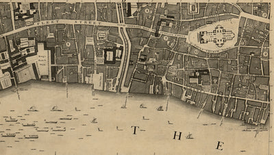 Complete Large Map of London in 1746 by John Rocque – The Unique Maps Co.