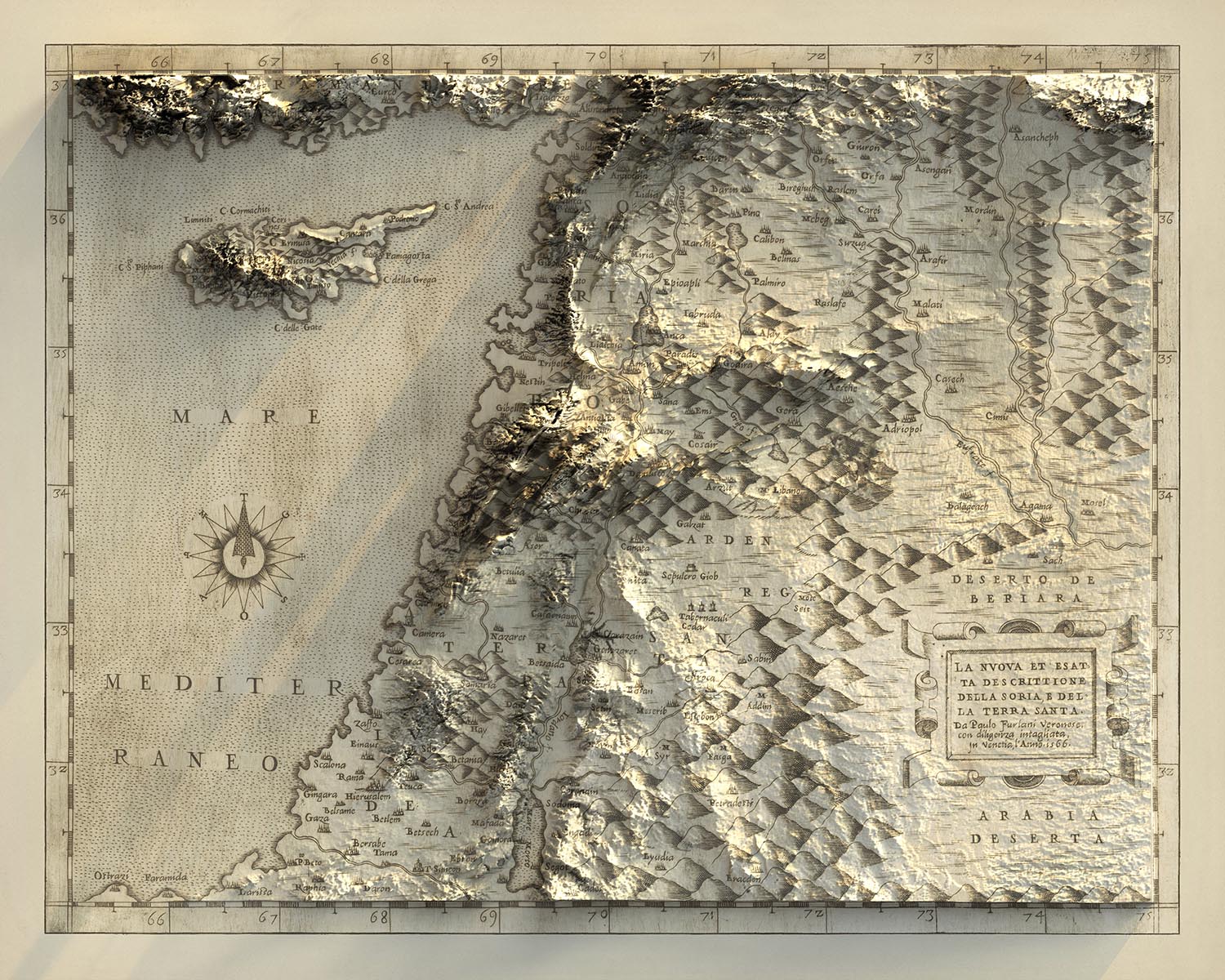 Image showing the difference between an Original map and a map that has undergone the Unique 3D transformation