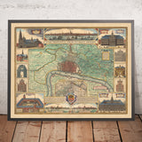 Alte Karte von Antwerpen von Visscher, 1690: Antwerpen, Bergen op Zoom, Hoogerheide, Stabroek, Ertrunkenes Land von Saeftinghe 