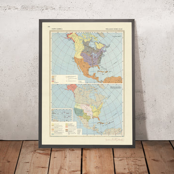 Vecchia mappa infografica dell&