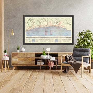 Ancienne carte militaire des plans de bataille du jour J à Omaha Beach, 1944 : Armée américaine, Colleville-sur-Mer, Vierville-sur-Mer, obstacles sur la plage 