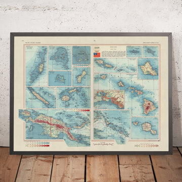 Vecchia mappa delle isole dell&