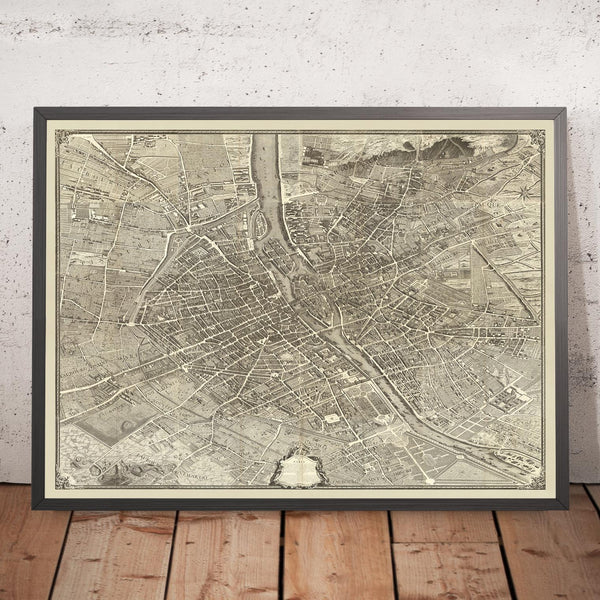 France by Bretez & Turgot in 1734 - 40”x50”