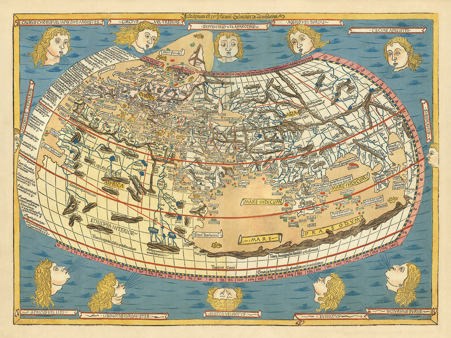 Mapa Antiguo Raro Del Mundo Por Ptolomeo 1486 Uno De Los Primeros At mapa-antiguo-raro-del-mundo-por-ptolomeo-1486-uno-de-los-primeros-at