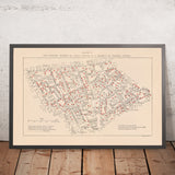 Old London Pub Map, 1889: Victorian Soho, Covent Garden, Seven Dials, West End