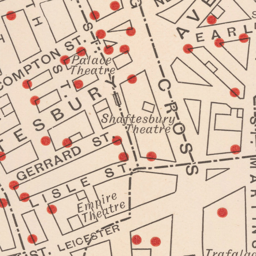 Mappa dei pub di Old London, 1889: Soho vittoriano, Covent Garden, Seven Dials, West End 