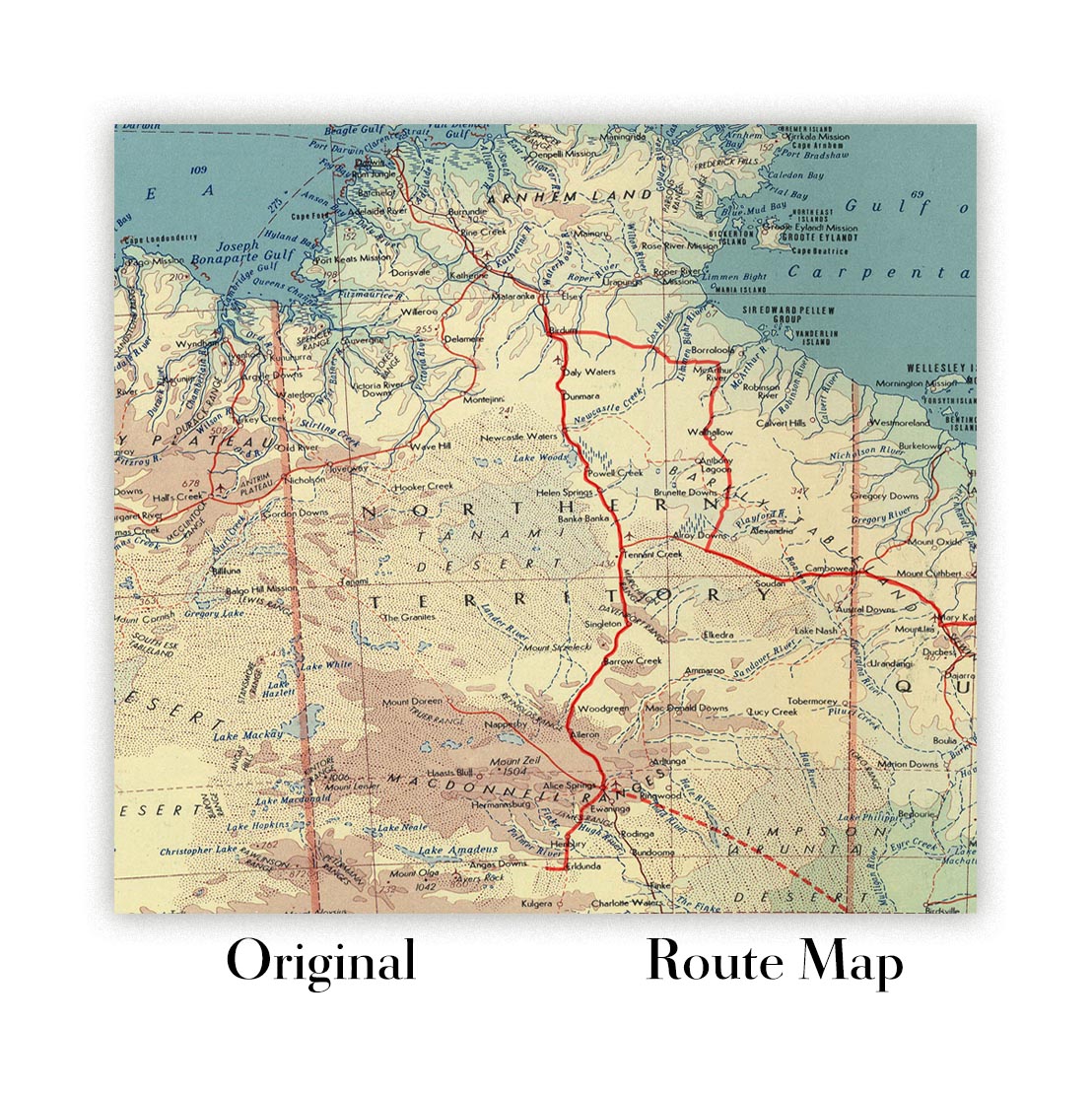 Personalised Route Map: Custom Road Trip or Hiking Map – The Unique ...