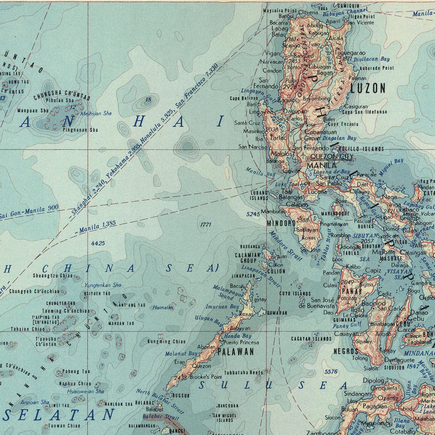 Mapa antiguo del sudeste asiático, 1967: Archipiélago asiático o malayo - Indonesia, Malasia, Filipinas, Brunéi 