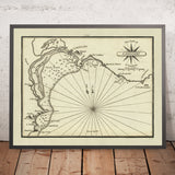 Ancien Golfe de Cagliari, Sardaigna Carte Nautique par Heather, 1802 : Italie, Sonde, Ancrages 