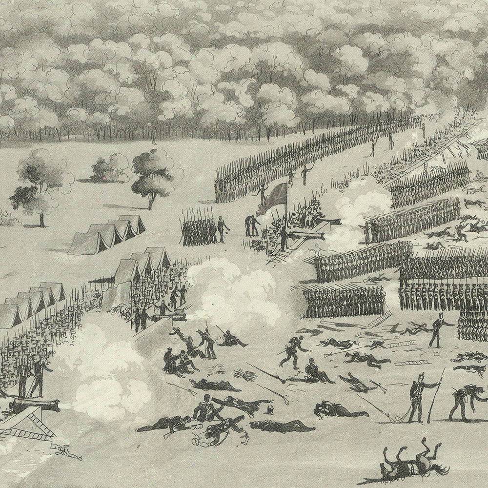 Guerra de 1812 – Batalla de Nueva Orleans, de Jean-Hyacinthe Laclotte, 1817