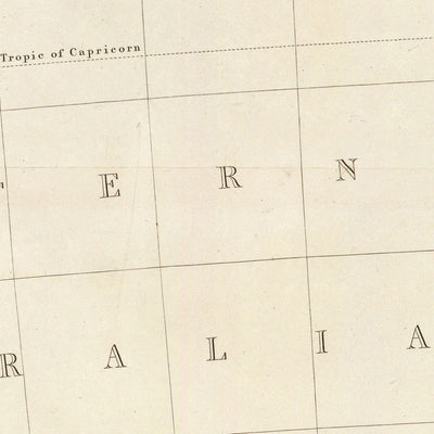 Ancienne carte de l'Australie occidentale par Arrowsmith, 1844 : Perth, Adélaïde, côtes, comtés, découvertes