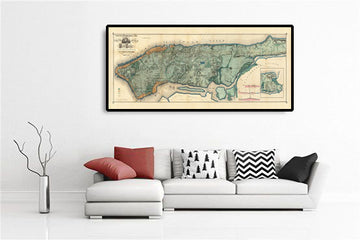 Vecchia mappa delle fogne e dei corsi d&